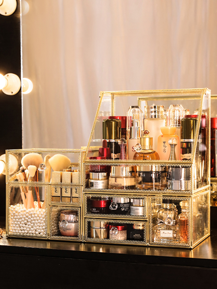 Luxury Glass Cosmetic Storage  - Luxury Skincare Mask review and price