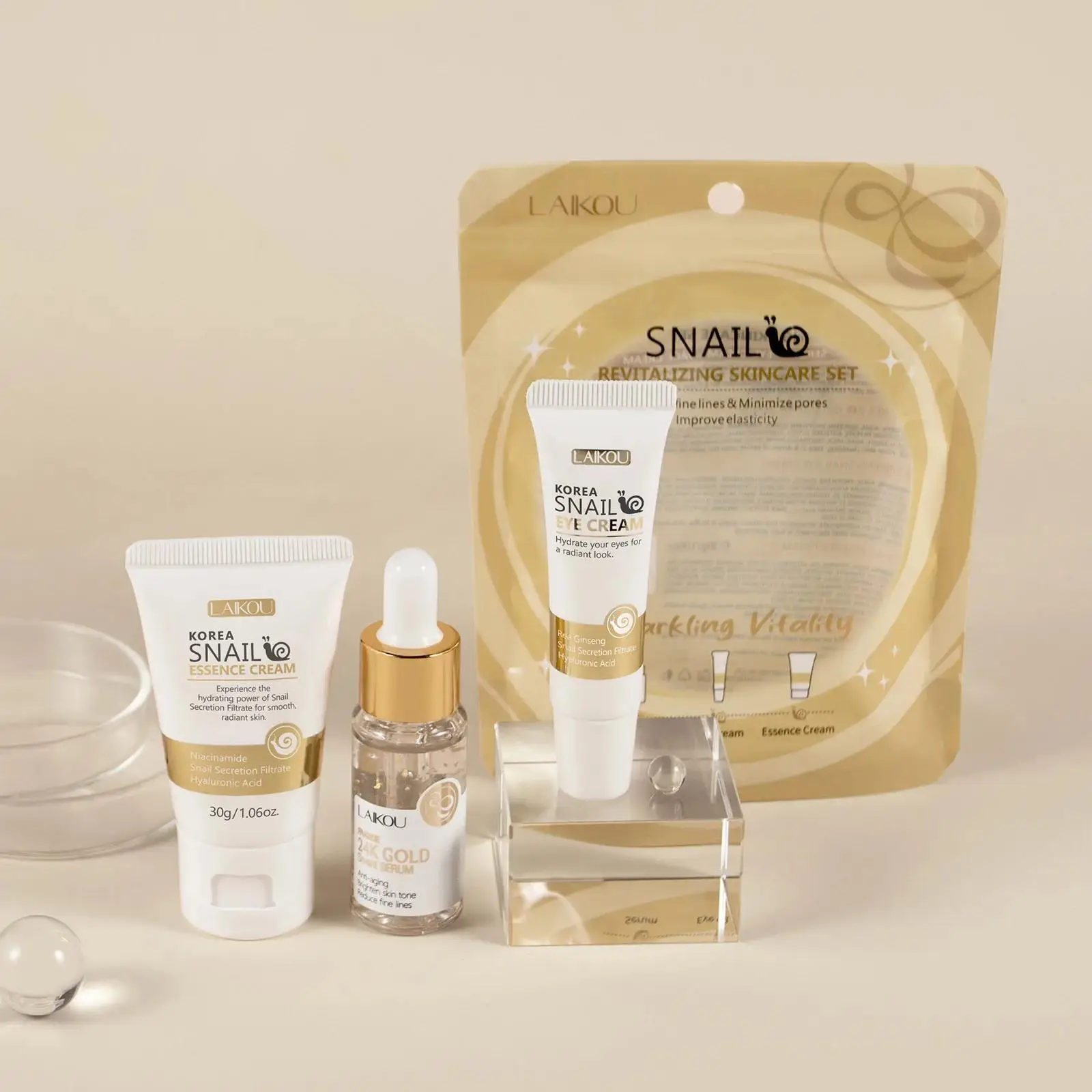 24K Gold Snail Repair Serum Ey - Luxury Skincare Lines review and price