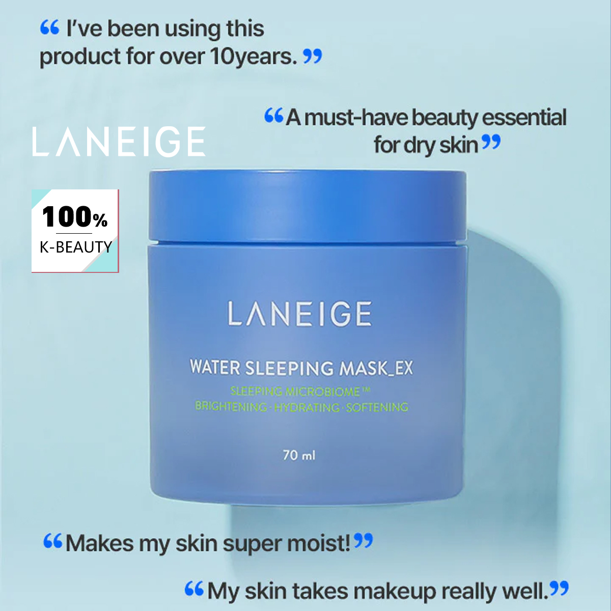LANEIGE Water Sleeping Mask 70 - Luxury Skincare Mask review and price