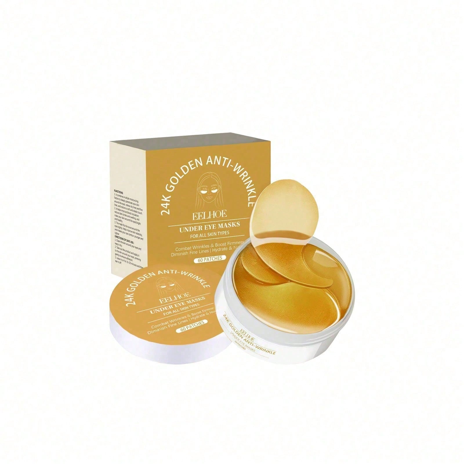 24K Gold Eye Mask, 60 Count Lu - Luxury Skincare Mask review and price